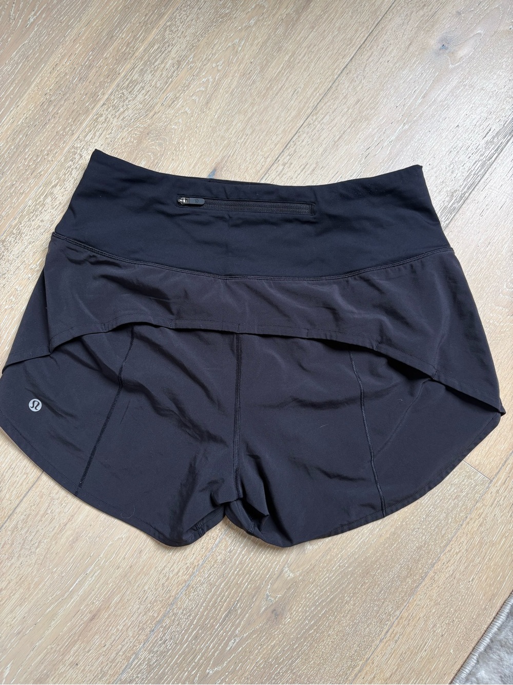 Lululemon Speed Up Short — Black, Size 6